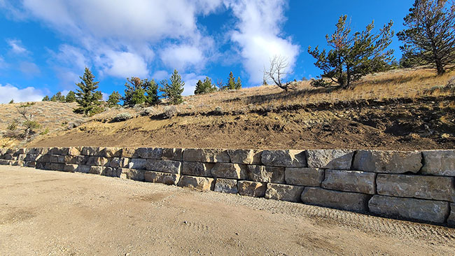 Rock Retaining Wall